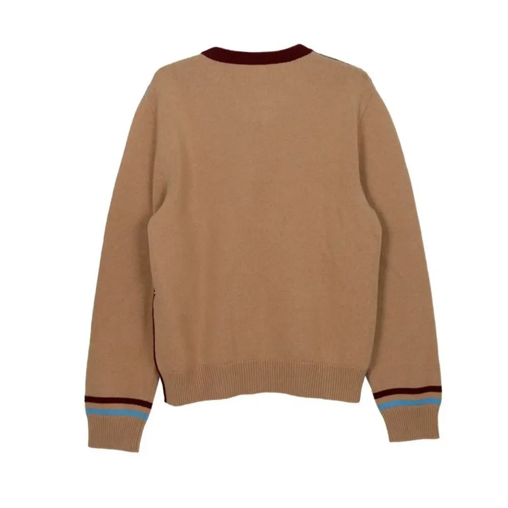 Size Argyle Pattern Knit